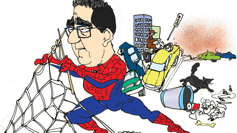 El hombre araña
