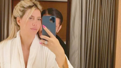 Reconciliación: Wanda y Mauro se mostraron en bata en un hotel de Dubái