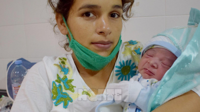 Thiago Emanuel nació a los tres minutos del 2022 en el hospital 4 de Junio