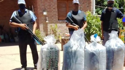 Contrabando: los atraparon con más de 90 kilos de hojas de coca