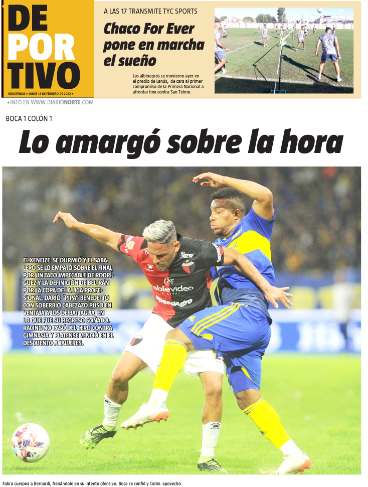 Lo amargó sobre la hora