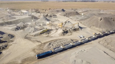 De la mano de la obra pública, crece el transporte de áridos por ferrocarril