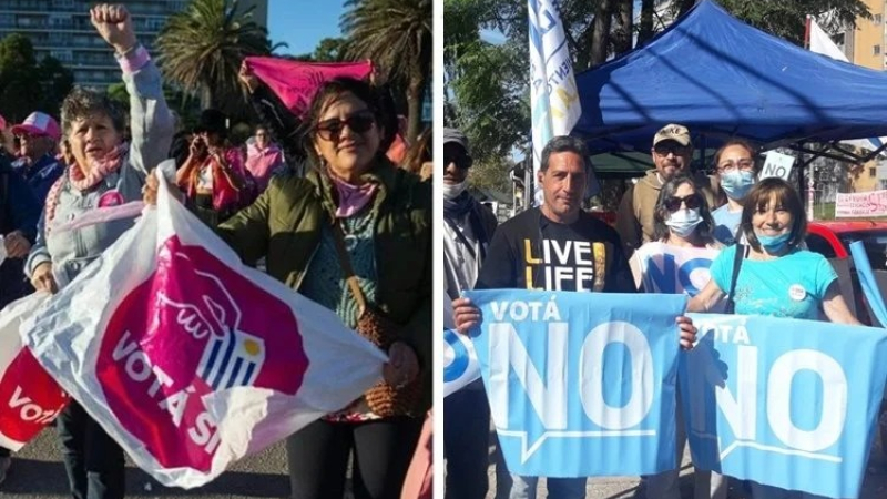 Uruguay: partidarios del "sí" y del "no" en última semana de campaña