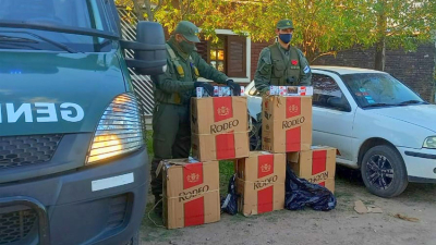 Trasladaban cigarrillos y fueron detenidos por Gendarmería