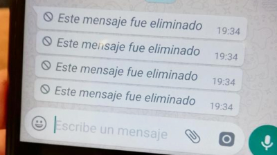 El truco para saber qué decían los mensajes eliminados en WhatsApp