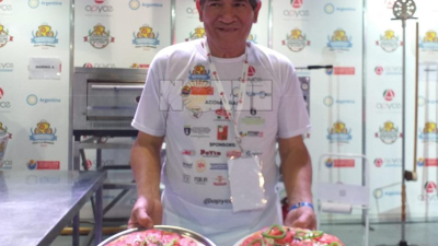 Campeonato de la pizza: el chaqueño Flores ganó el primer premio en "pizza vegana"