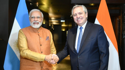 Fernández en Alemania: el presidente se reunió con el primer ministro de India