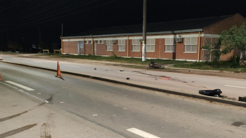 Barranqueras: muere al derrapar su moto en plena avenida Castelli