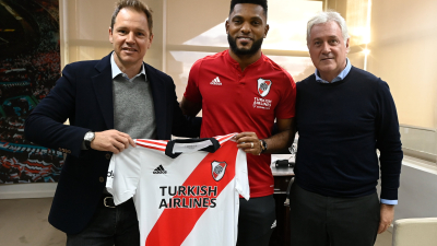 River presentó a Miguel Borja: "Una nueva historia por escribir"