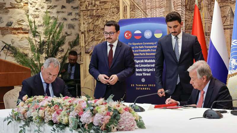 Ucrania y Rusia firmaron acuerdo para reabrir puertos de exportación de grano