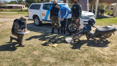 Prefectura secuestró 60 kilos de marihuana en Itatí y Las Palmas