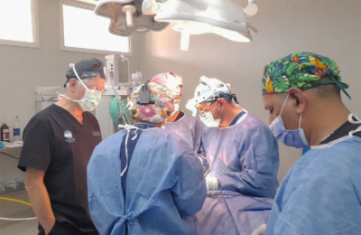 Quirófano caliente en el hospital "4 de Junio" de Sáenz Peña