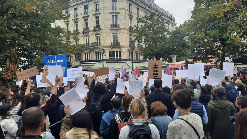 Se registraron manifestaciones en distintas ciudades del mundo en contra de la represión en Irán