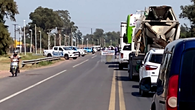 Corte en Ruta 16: manifestantes reclaman planes sociales y viviendas