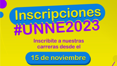 El 15 de noviembre comenzará el período de inscripción en la UNNE
