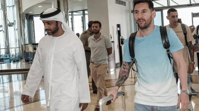 El capitán de la selección Argentina ya está junto a sus compañeros en Abu Dhabi