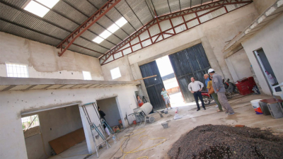 Avanza la construcción del cuartel de Bomberos Voluntarios zona sur