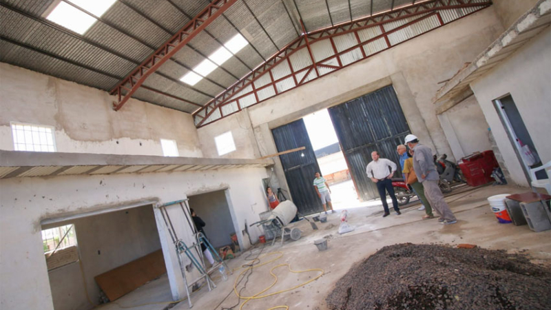 Avanza la construcción del cuartel de Bomberos Voluntarios zona sur
