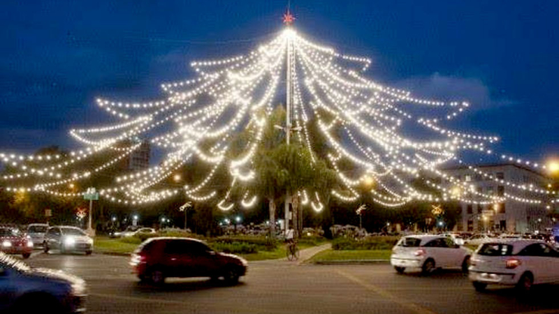 Arrancan las celebraciones de fin de año con el tradicional armado de árboles de Navidad
