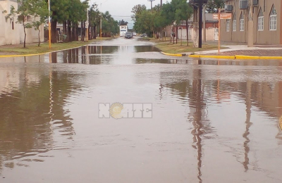 Buena lluvia en Coronel Du Graty