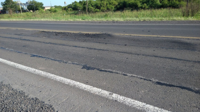 El deterioro en la ruta 16 es cada vez más notorio