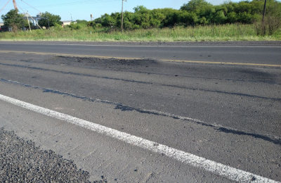 El deterioro en la ruta 16 es cada vez más notorio