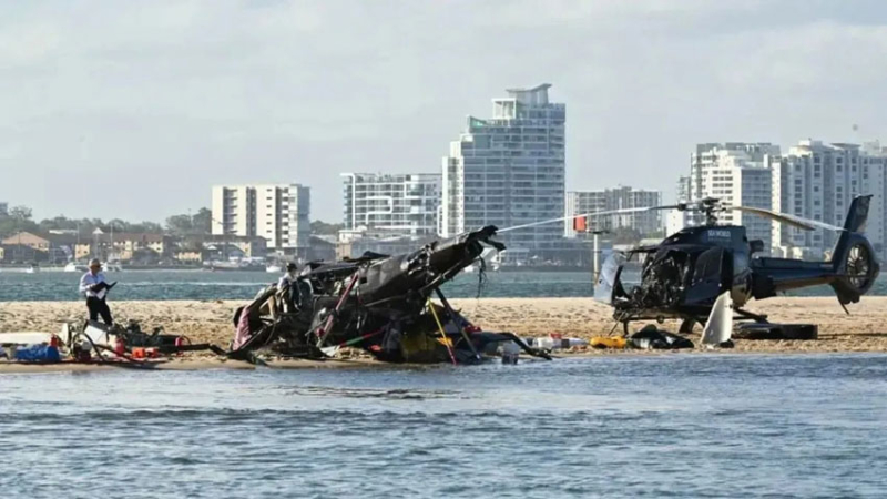 Cuatro muertos al chocar dos helicópteros en Australia