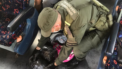 Gendarmería incauto más de tres kilos de marihuana en Las Palmas
