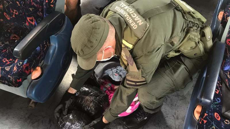 Gendarmería incauto más de tres kilos de marihuana en Las Palmas