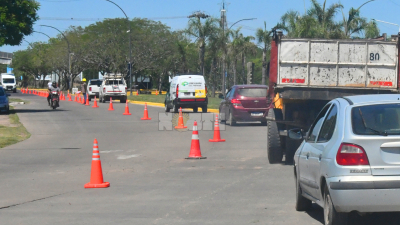 El desvío en la rotonda de la ruta 16 y avenida Sarmiento se levantará este jueves