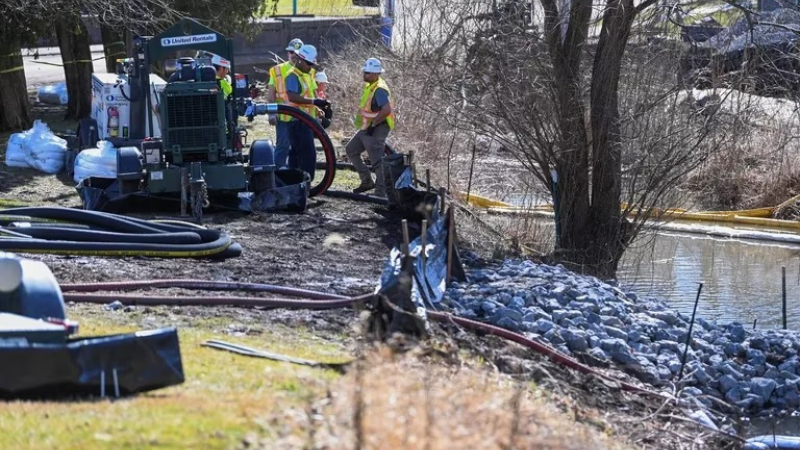 Al menos 43 mil animales murieron tras el desastre ecológico del descarrilamiento del tren en Ohio