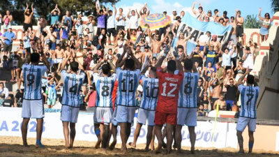 Argentina venció a Colombia y es finalista de la Copa América de fútbol playa