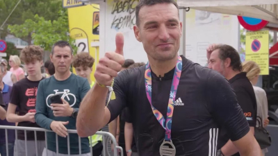 Lionel Scaloni completó una prueba de ciclismo de 167 kilómetros