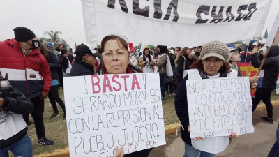 Movilización local por los hechos de violencia en Jujuy