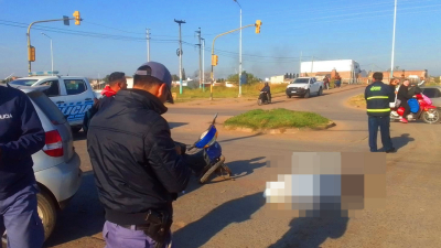 Motociclista murió en un choque contra un auto