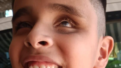 Campaña solidaria para que Maxi, un niño ciego de 8 años, pueda estudiar