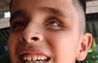 Campaña solidaria para que Maxi, un niño ciego de 8 años, pueda estudiar