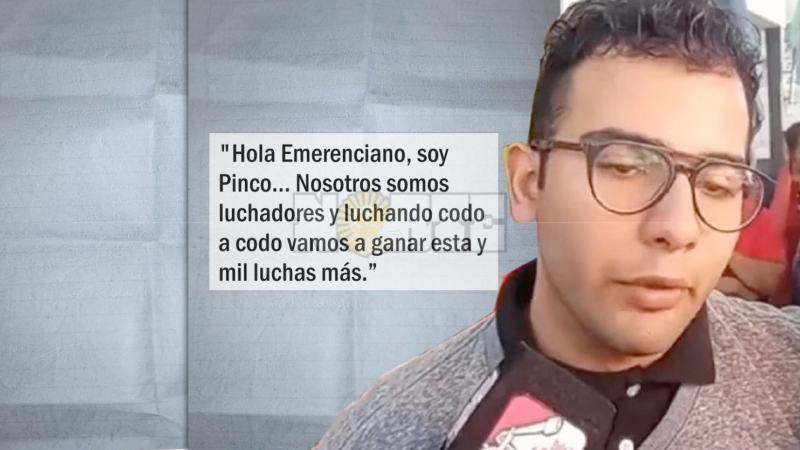 Una "carta secreta" camuflada en un cuaderno que debía llegar a Emerenciano