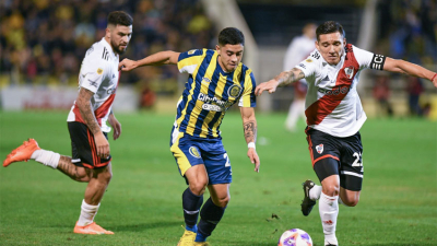 River, en el último suspiro, rescató un empate en Rosario