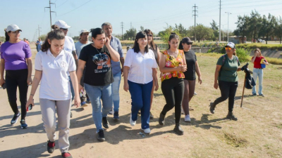 Cuesta acompañó un nuevo operativo de limpieza en el asentamiento Zampa II