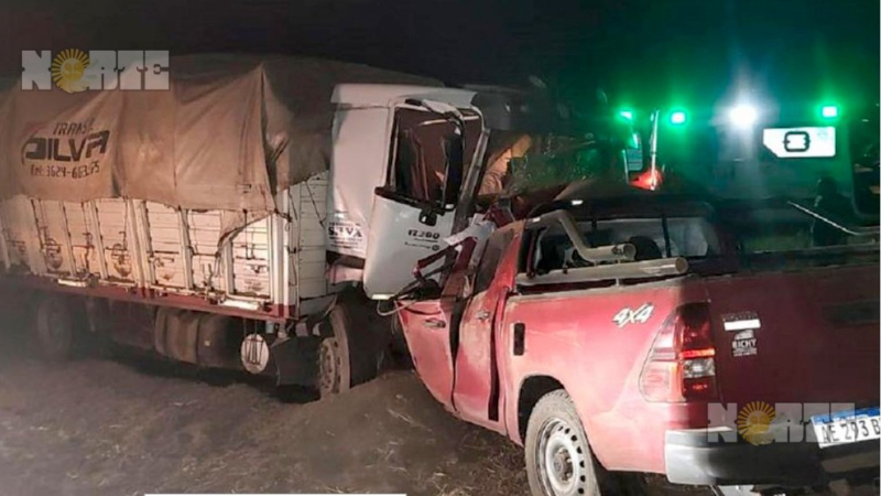 Siniestro vial con un muerto sobre la ruta 16 a la altura de Pampa de los Guanacos