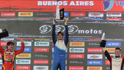 Cerretti capitalizó los roces de competencia y se subió al podio