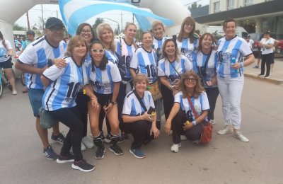 Celeste y blanco en Charata para jornada de recreación, deporte y solidaridad