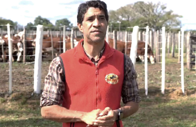 "Es un honor trabajar con cabañas amigas que quieren potenciar la ganadería del Norte", dice Romero Feris