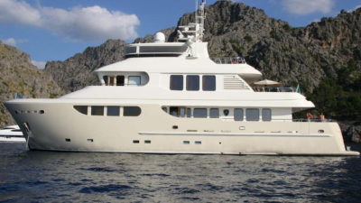 "Bandido": así es el yate en el que Martín Insaurralde paseó con Sofía Clerici por el Mediterráneo