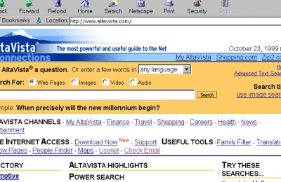 Altavista, el buscador que pudo ser Google