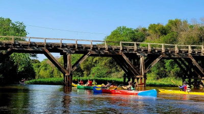 Este sábado, remada nocturna con luna llena en el río Tragadero