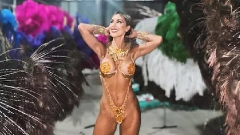 La esposa de un campeón del mundo con la Selección deslumbró en el carnaval de Gualeguay