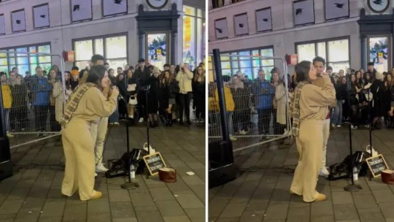 La nieta del "Chapo" Guzmán cantó en las calles de Londres