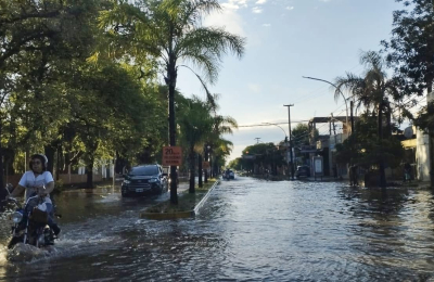 Fuerte temporal en el área metropolitana y algunas localidades del interior